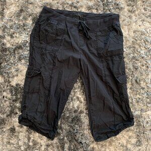 Calvin Klein Women’s Cargo Shorts Black Multi Pocket XXL
